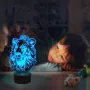 Холограмна 3D LED лампа Лъвска Глава-дистанционно управление 16 цвята+други режими на управление, снимка 4