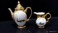 старинен немски порцелан Бавария чайник и каничка , снимка 1