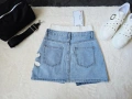 Дамска къса дънкова пола атрактивен модел , снимка 2