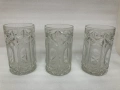 Чаши за безалкохолно от пресовано стъкло, снимка 1