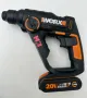 Worx WX390 Акумулаторен перфоратор и Worx WX100 Акумулаторен винтоверт 2022г., снимка 3