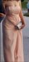 Бална рокля L размер цвят праскова, снимка 1