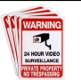 Предупредителна табелка за видеонаблюдение 20×30см.-алуминиева!, снимка 2