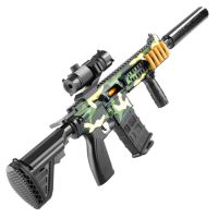 Детска играчка пушка автомат с меки патрони и допълнителни екстри / Цвят: Червен / Материал: пластма, снимка 4 - Други - 45794541