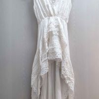 Уникална дамска бяла рокля / дамска бяла туника / Размер Л/ХЛ  L/XL Цена 70 лв, снимка 8 - Рокли - 46142251