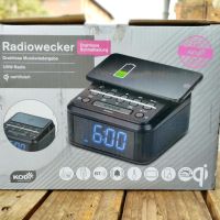 Radiowecker - Bluetooth високоговорител: радио с двоен будилник, USB зареждане и безжично зареждане, снимка 2 - Bluetooth тонколони - 45074905
