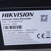 32 канален PoE NVR Hikvision DS-7732NI-K4/16P като нов, снимка 5 - Комплекти за видеонаблюдение - 45343645