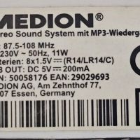 Medion Mp3 USB Радио , снимка 3 - Радиокасетофони, транзистори - 45174193