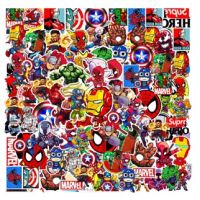 50 бр Марвел Avengers marvel Отмъстителите герои самозалепващи лепенки стикери за украса декор, снимка 5 - Други - 27820769