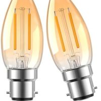 Нови 2 броя LED Свещена Крушка B22, Топло Бяло 2200K, 200 Лумена TOBEGLAM, снимка 1 - Крушки - 45510838