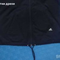 Черно горнище Adidas в отлично състояние (М) 100% полиестер, снимка 7 - Спортни дрехи, екипи - 45466922