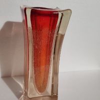 Много тежка ваза от художествено стъкло тип Мурано 3.5 кг, снимка 1 - Вази - 45388957