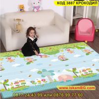 Детско килимче за пълзене и игра против плъзгане от термо пяна - КОД 3887 КРОКОДИЛ, снимка 15 - Други - 45454991