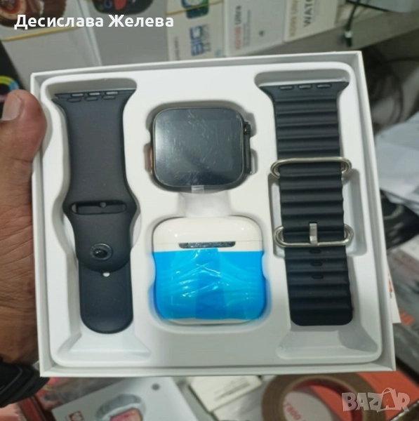 Комплект Smart часовник + TWS слушалки W26 Pro Max ULTRA , снимка 1