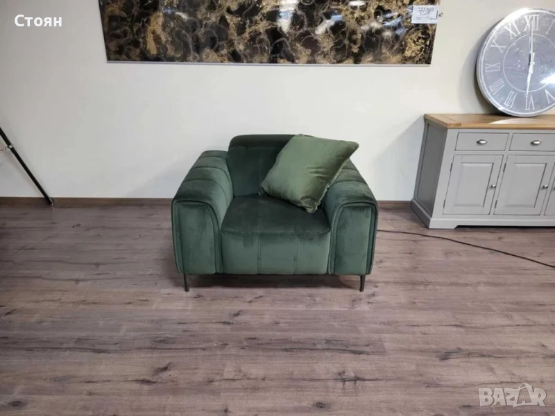 Зелен фотьойл от плат с електрически релаксиращ механизъм, снимка 1