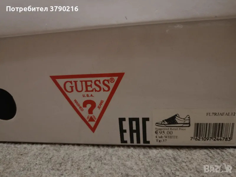 Дамски кецове Guess 37 номер, здрави., снимка 1