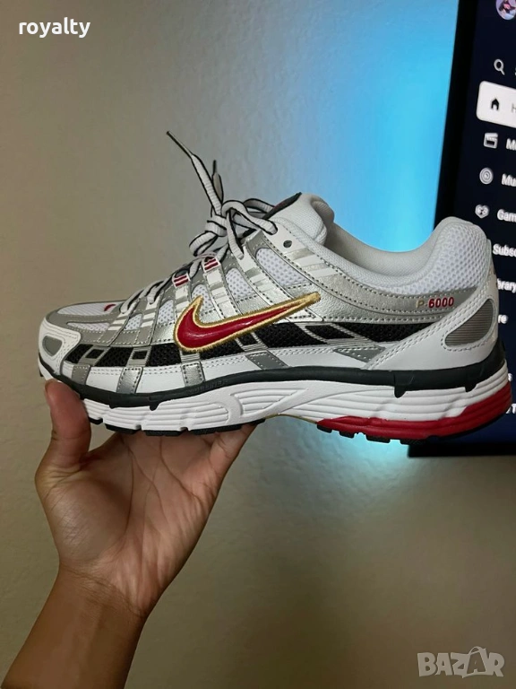 Nike P6000 White/Red/Gold Мъжки Маратонки Найк с Кутия 40-45 Номер , снимка 1