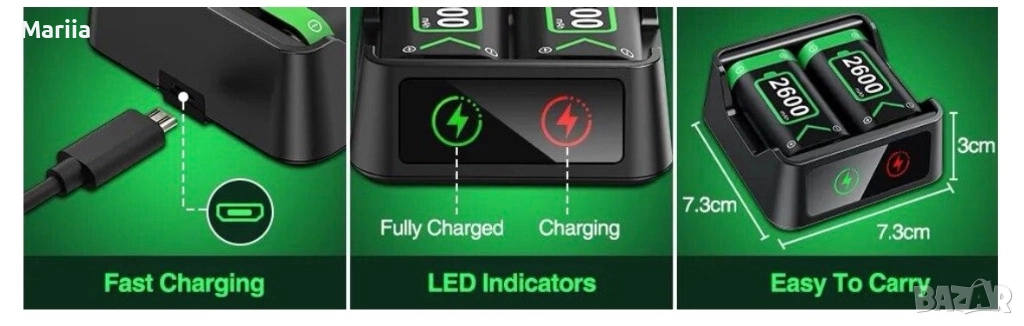 Геймърски джойстик с батерия, снимка 1