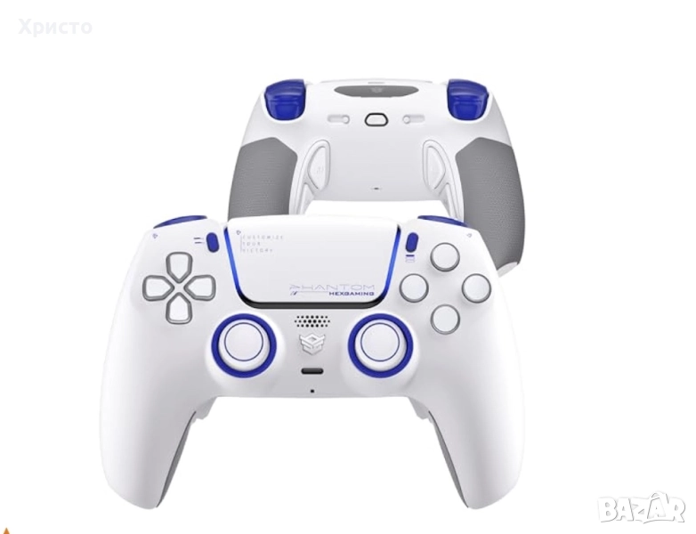 НОВ!!! Професионален гейминг контролер за PS5 HEXGAMING PHANTOM Pro – Manette PS5, White , снимка 1