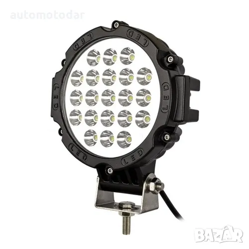 OFF ROAD кръгъл LED фар 21 диода 63W, снимка 1