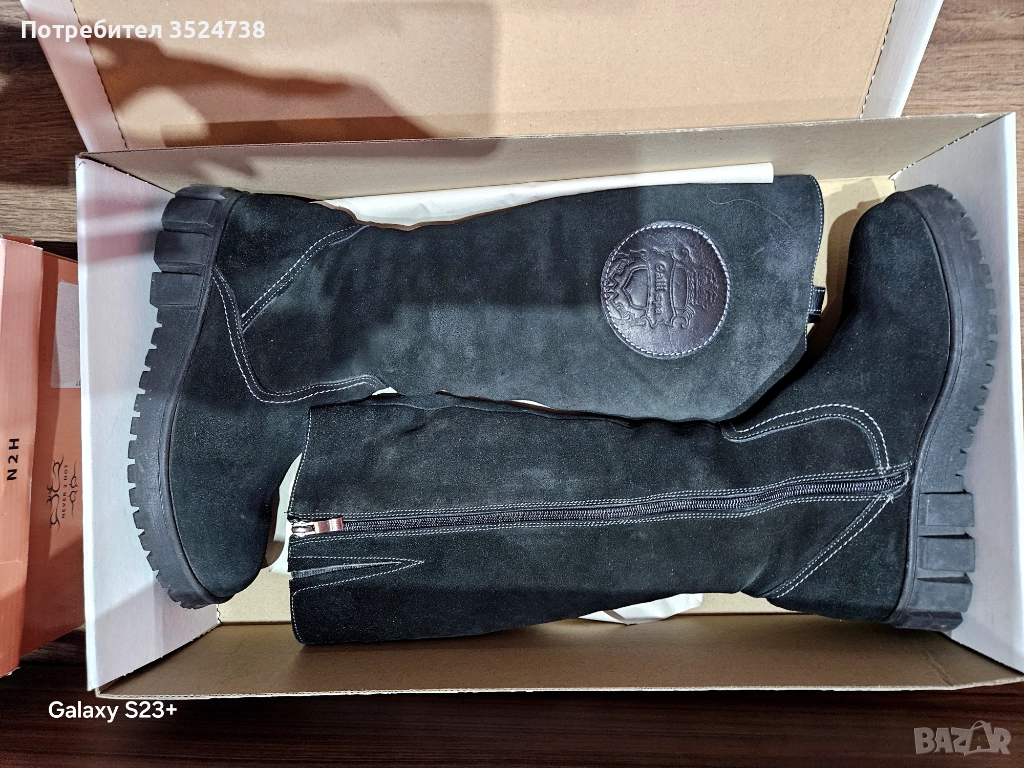 Ботуши естествен велур, снимка 1