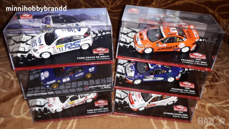 Ford Peugeot Citroen Subaru Rally WRC  1.43  Scale ., снимка 1