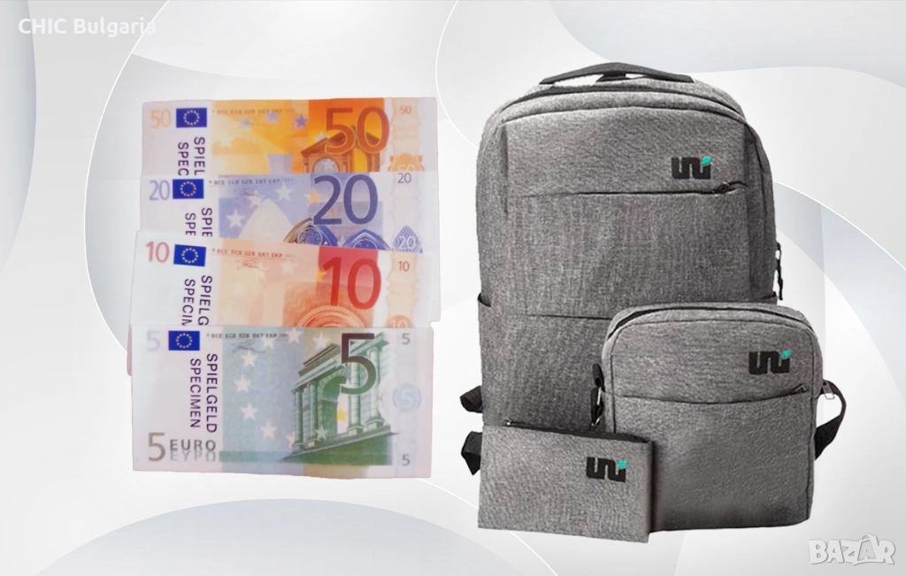 Раница, малка чанта и несесер + още, снимка 1