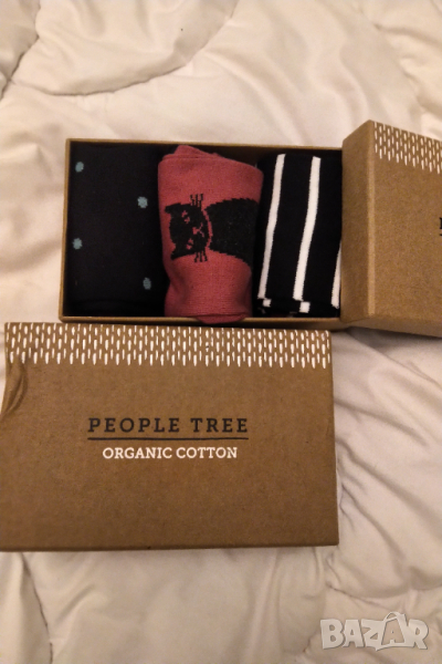 Нови чорапи органичен памук лот две кутии от по 3 броя , снимка 1