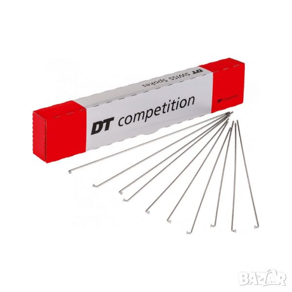 Спици DT Swiss Competition 2-1.8-2mm Сребристи J-bend, 258mm, 260mm, 262mm, снимка 1