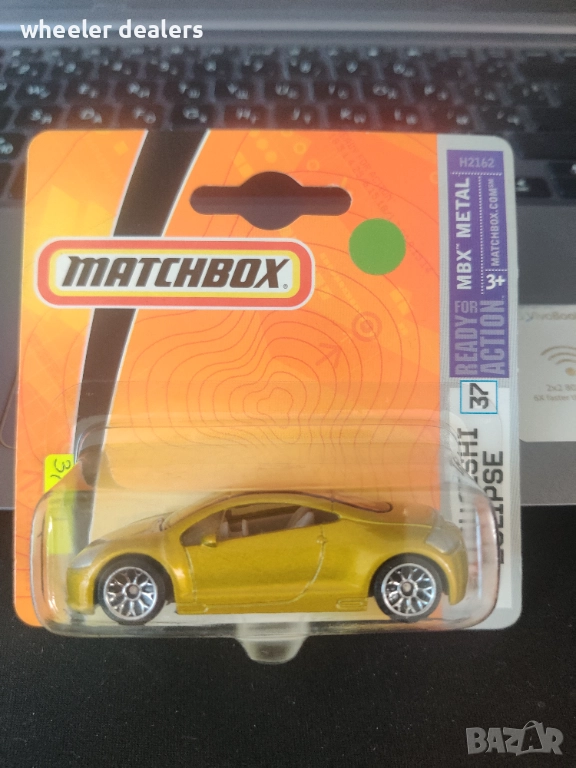 Метална количка Мачбокс Matchbox MITSUBISHI ECLIPSE, снимка 1