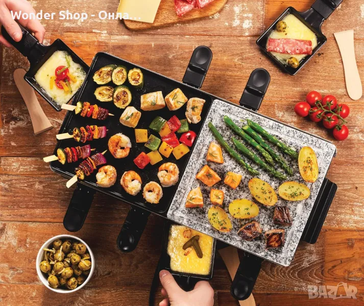 🍴 Електрически раклет грил 3 в 1 Raclette grill 3 in 1 Star – Перфектен за гурме изживявания у дома, снимка 1