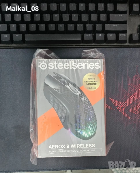 Продавам чисто нова геймърска мишка SteelSeries Aerox 9 Wireless, снимка 1