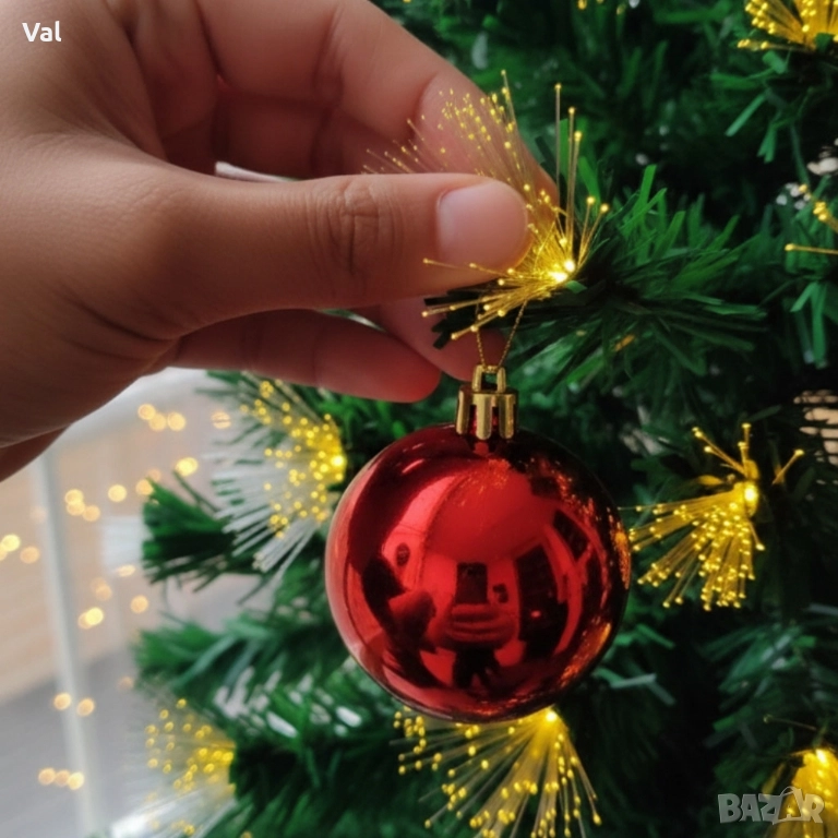 Коледна елха с вградени светлини-магията на Коледа-150 см, снимка 1