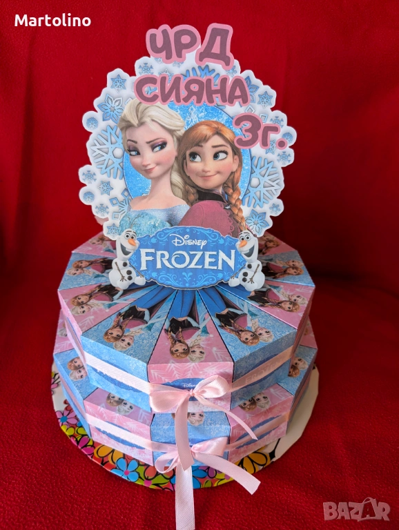 Картонена торта Фрозен, снимка 1