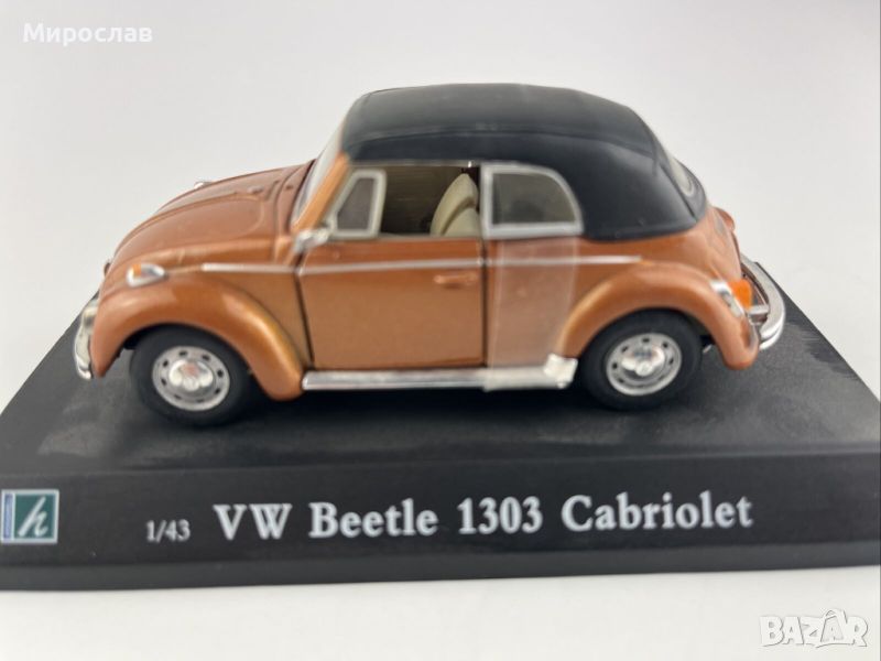 1:43 Hongwell VW Beetle ИГРАЧКА МОДЕЛ КОЛИЧКА, снимка 1