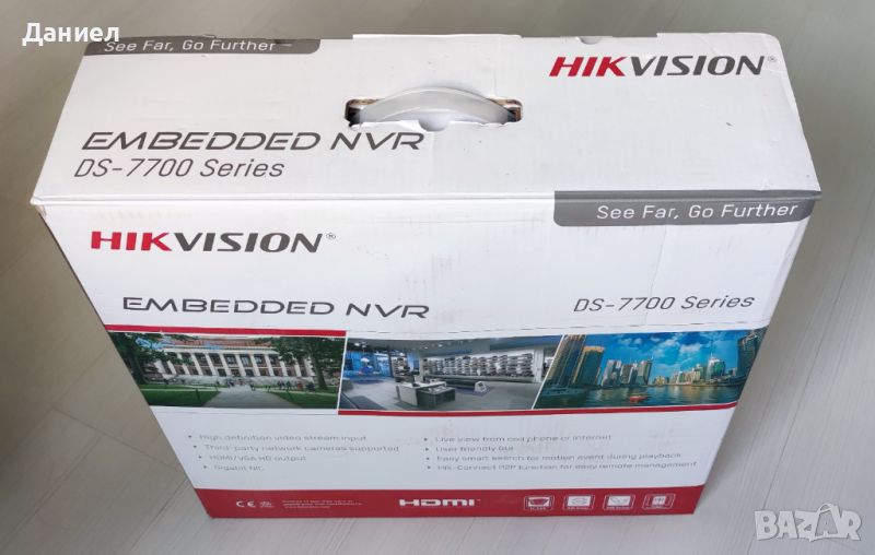 Нов модел 16 портов PoE Hikvision NVR DS-7716NI-M4/16P като нов, снимка 1