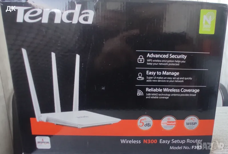 рутер Tenda N300 F303, снимка 1
