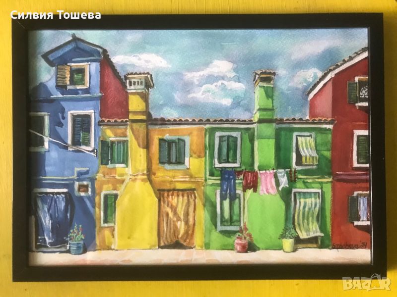 Цветни къщи в Италия, снимка 1