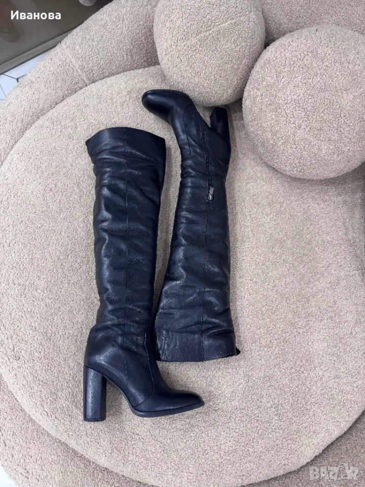 Дамски чизми от естествена кожа, снимка 1