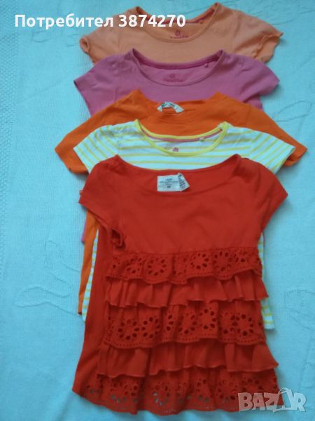 Детски блузки H&M, Lupilu размер 98/104, снимка 1