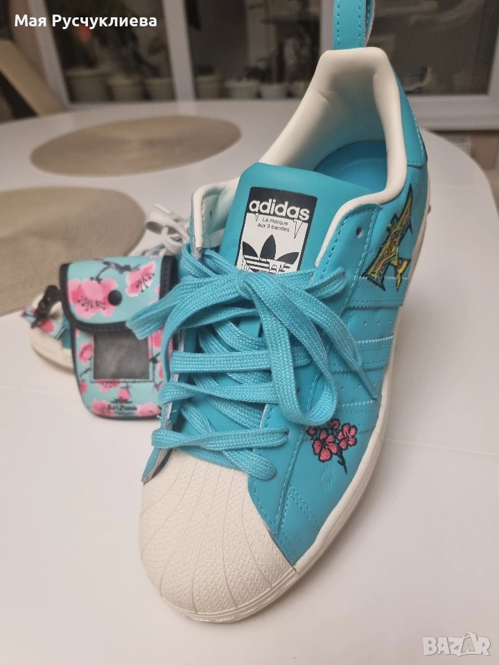 Маратонки/Кецове Adidas Arizona x Superstar 'Have an Iced Day Teal White' , снимка 1