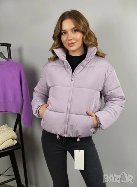 MANGO Дамско  зимно яке лилаво , снимка 1
