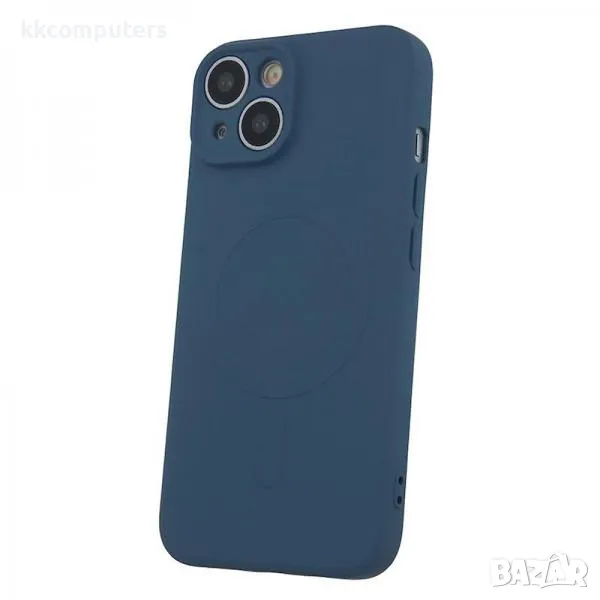 Калъф силикон Simple Color MagSafe / Син / за iPhone 16e Баркод : 3131906, снимка 1