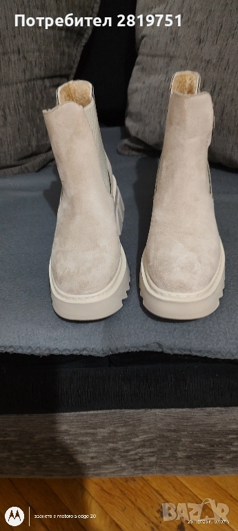 Дамски боти от велур с 10% остъпка, снимка 1