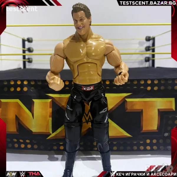 Екшън фигура WWE Y2J Chris Jericho Крис Джерико Jakks Deluxe Aggression Chain figure играчка WWE AEW, снимка 1