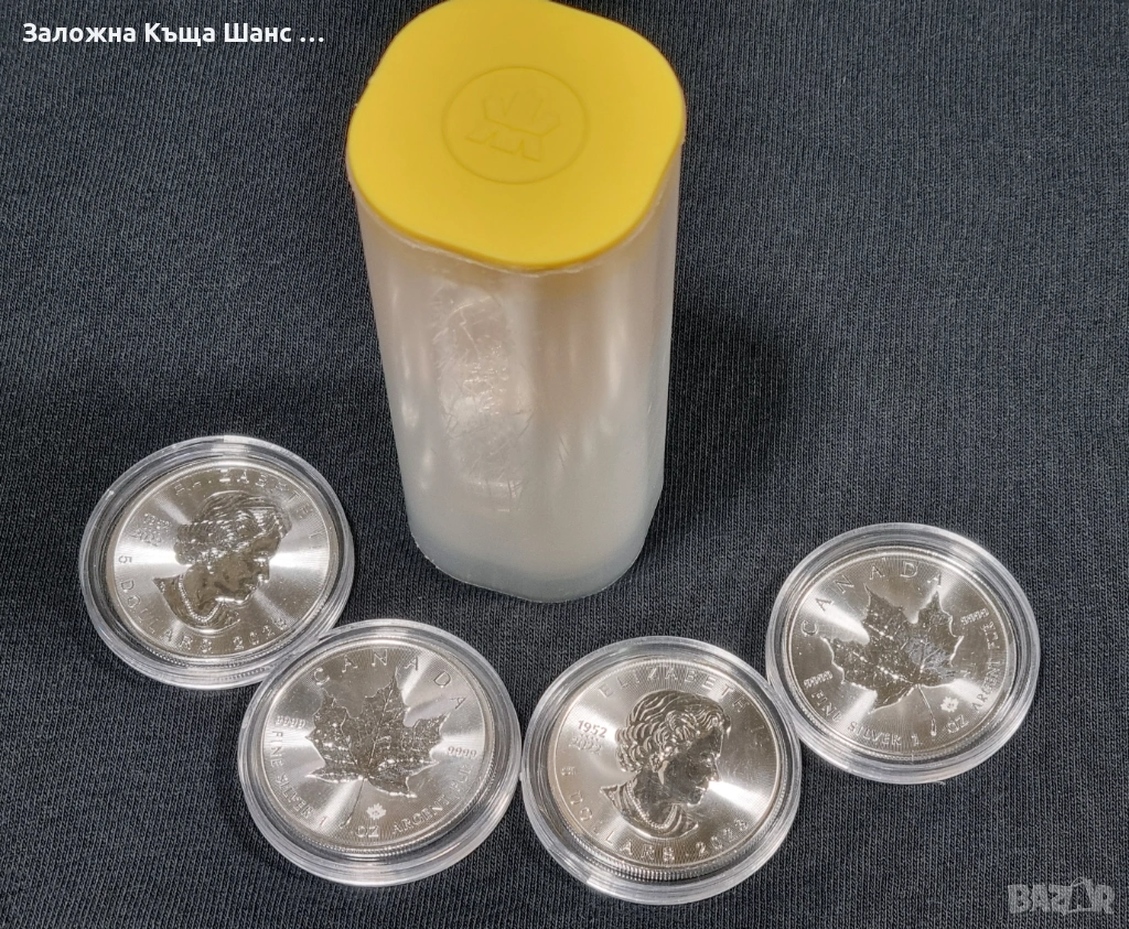 1 унция сребърна монета Канадски кленов лист (2023), снимка 1