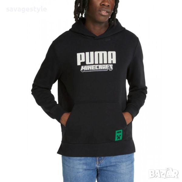 PUMA x Minecraft Graphic Hoodie Black, снимка 1