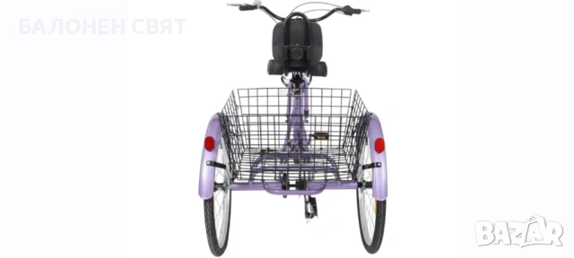 Нов Модел 2026 Велосипед Триколка 24 цола 2 спирачки Заден Кош, снимка 10 - Велосипеди - 53960681