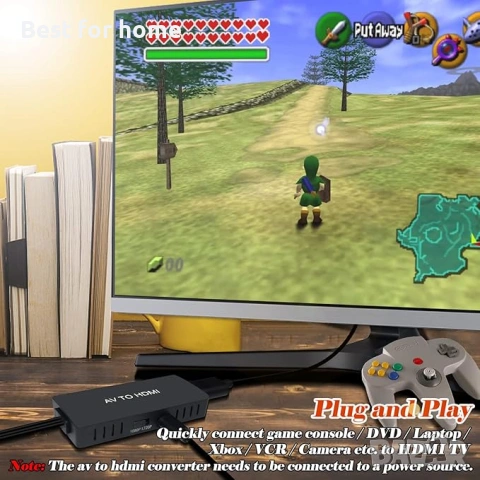 RuiPuo Конвертор RCA към HDMI, снимка 5 - Друга електроника - 53232391