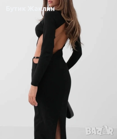 Дамска рокля плетиво , снимка 3 - Рокли - 53015685